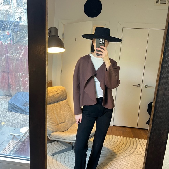 Brown wool jacket - Picture 3 of 5